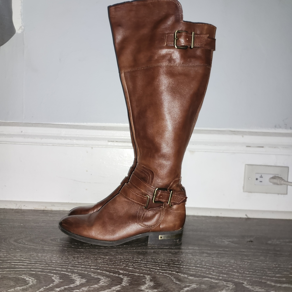 Vince Camuto Leather Knee-High Boots